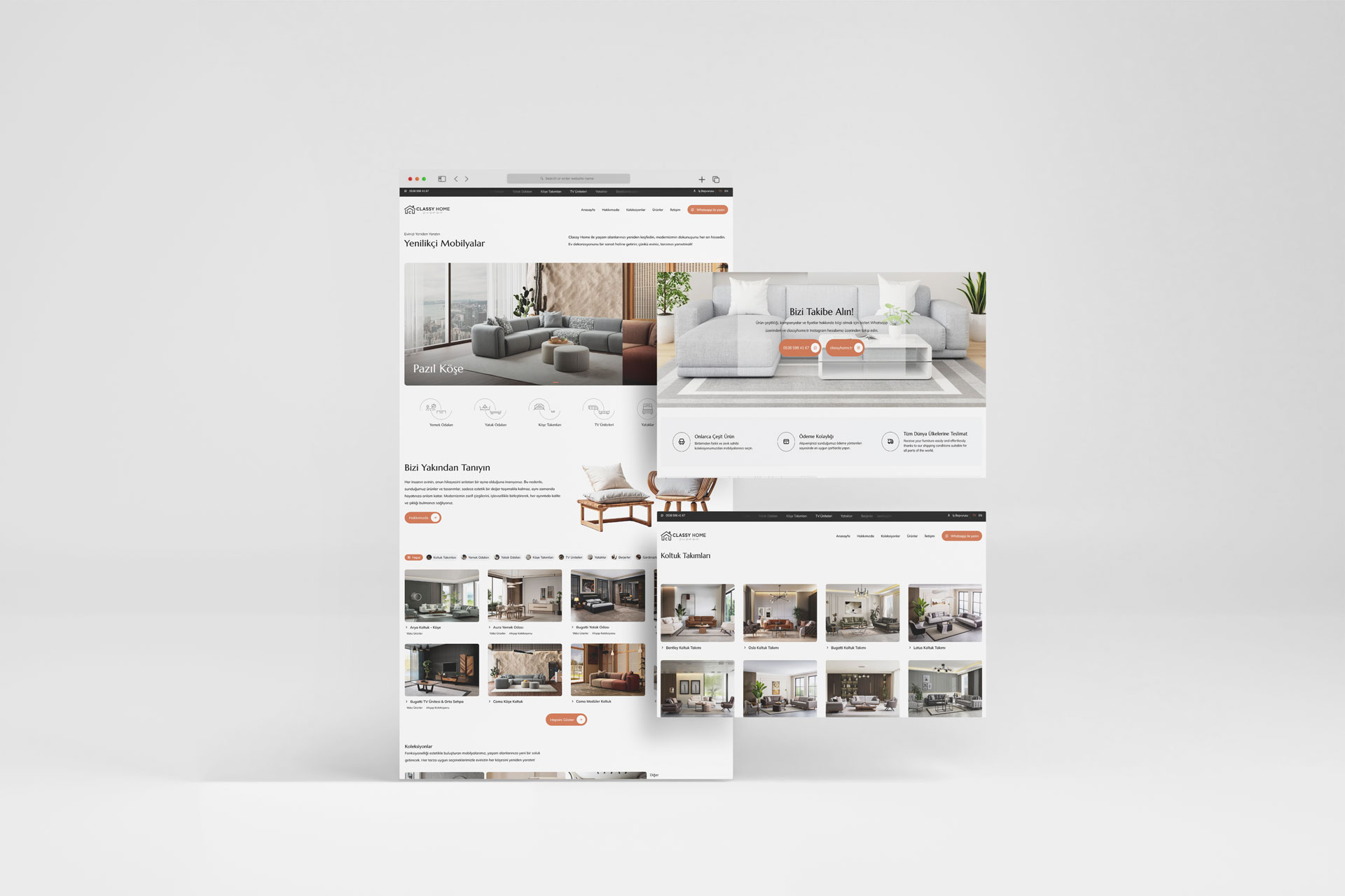 ClassyHome Mobilya Web Tasarımı