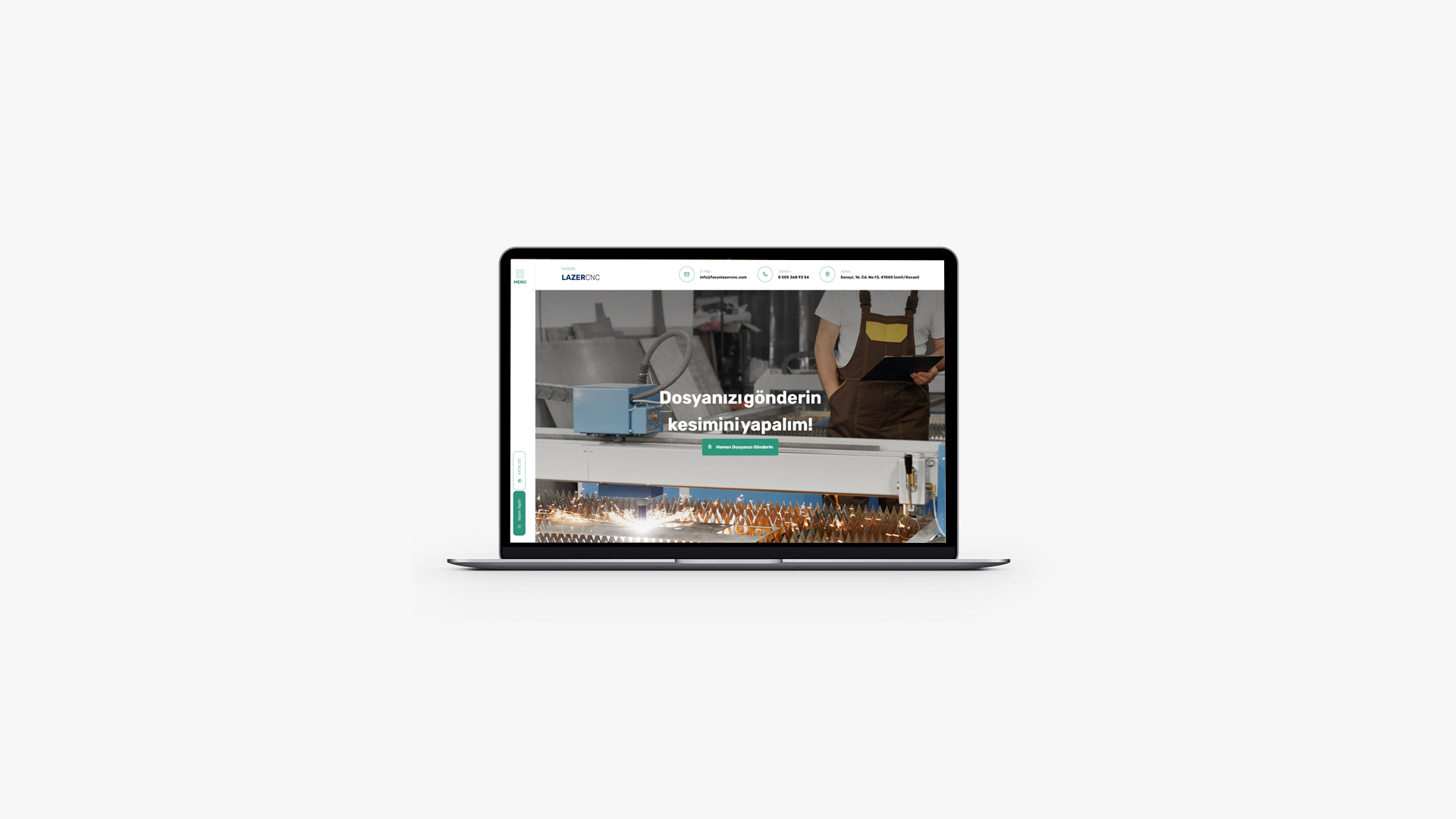 Fason Lazer CNC Web Site Tasarımı